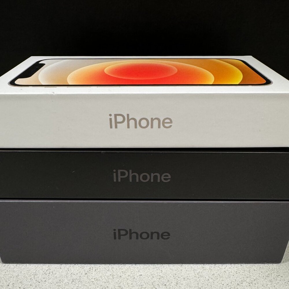 Apple iPhone 12 Pro Max, iPhone 12 mini, iPhone 8 Plus Empty Boxes (no phones)